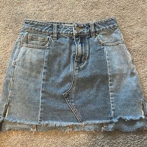 Mini Jean Skirt